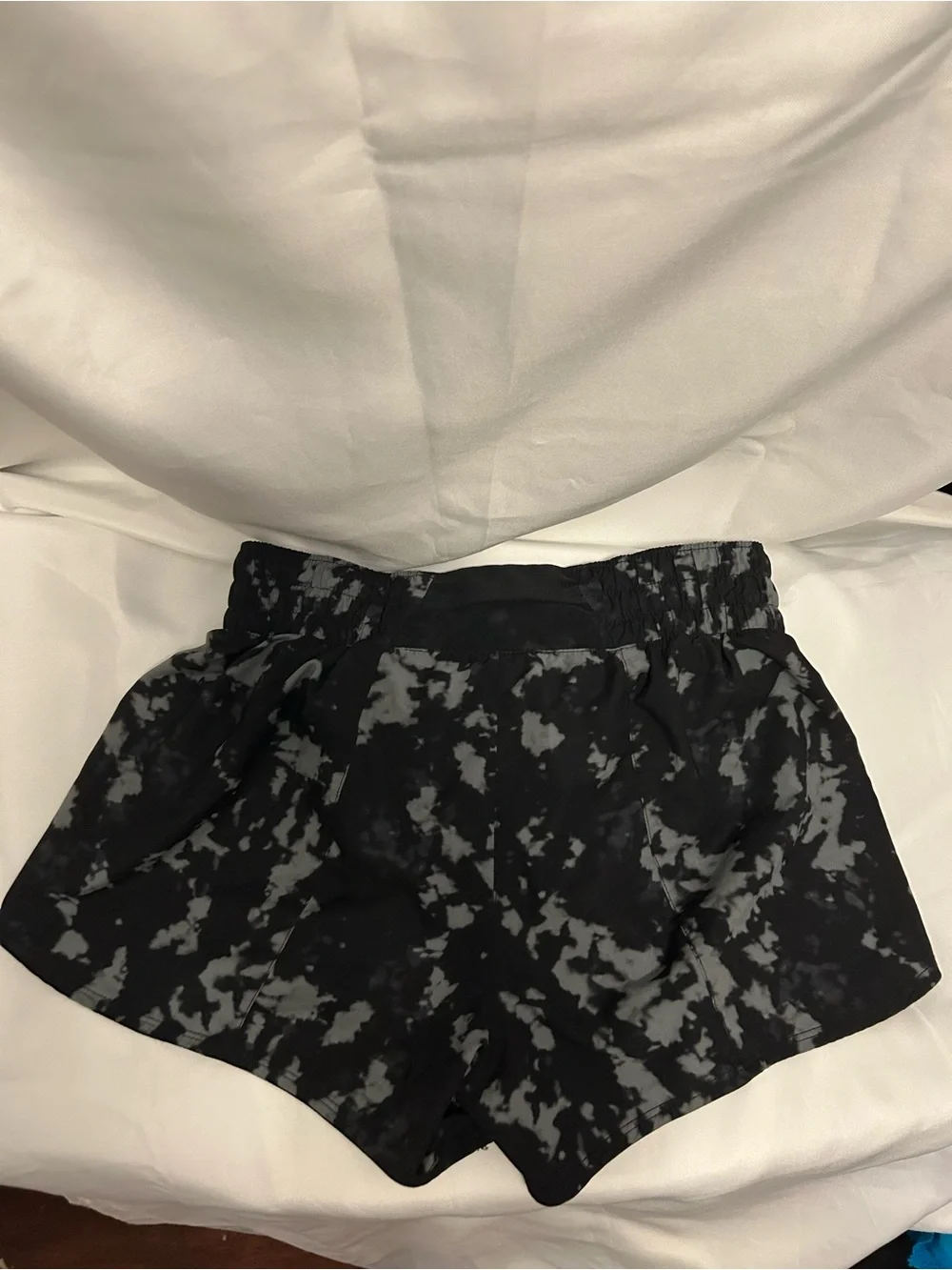 Nike Women's Black & Gray Tie-Dye Running Shorts